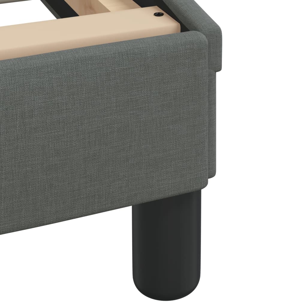 Dark gray upholstered sofa cushion with segmented design