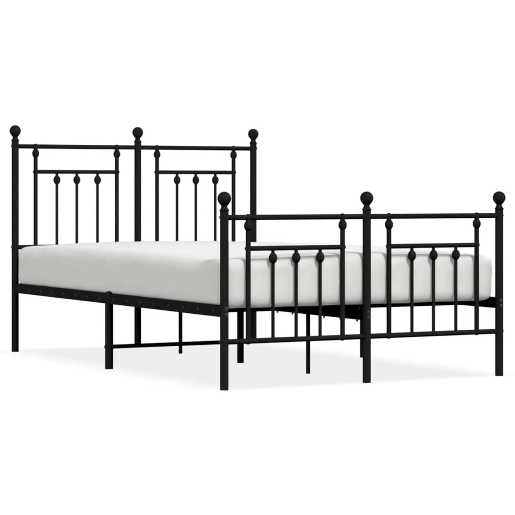 White metal bunk bed frame with detailed dimensions
