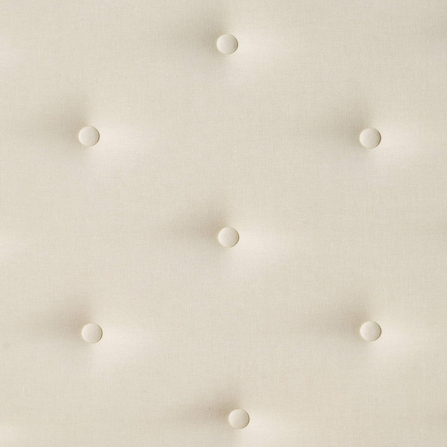 Cream tufted fabric detail