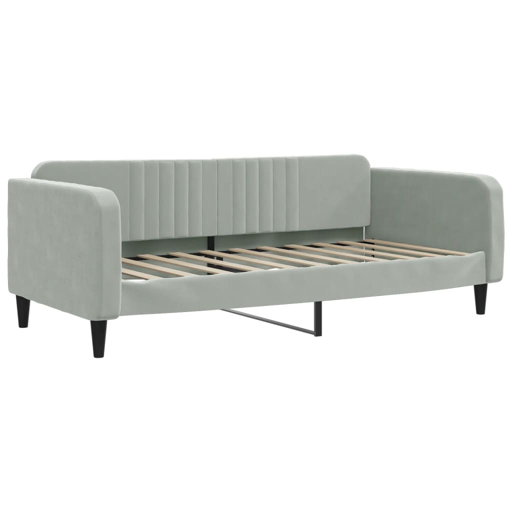 Line drawing of a sofa bed with dimensions