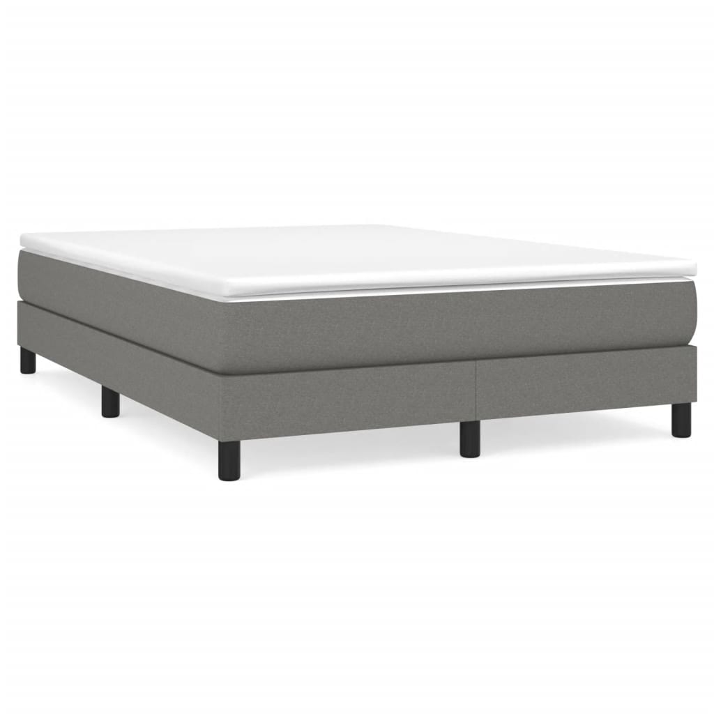 White wooden bed frame with dimensions marked