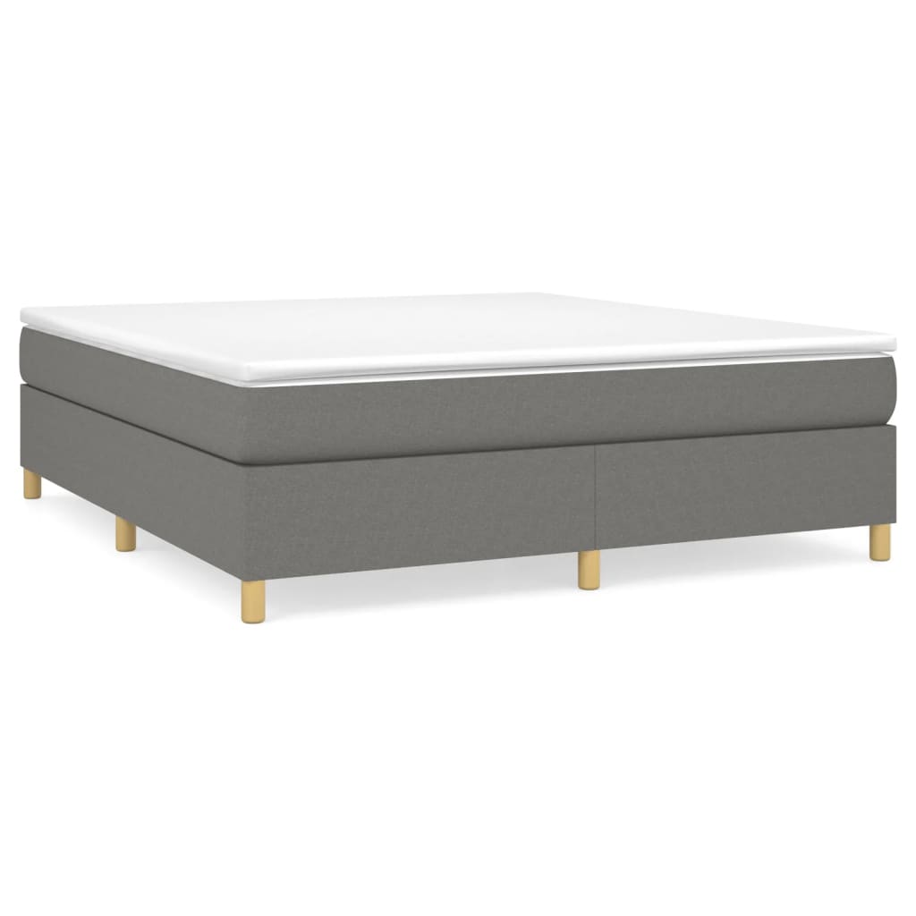 White platform bed frame with slats and dimensions  cm x  cm