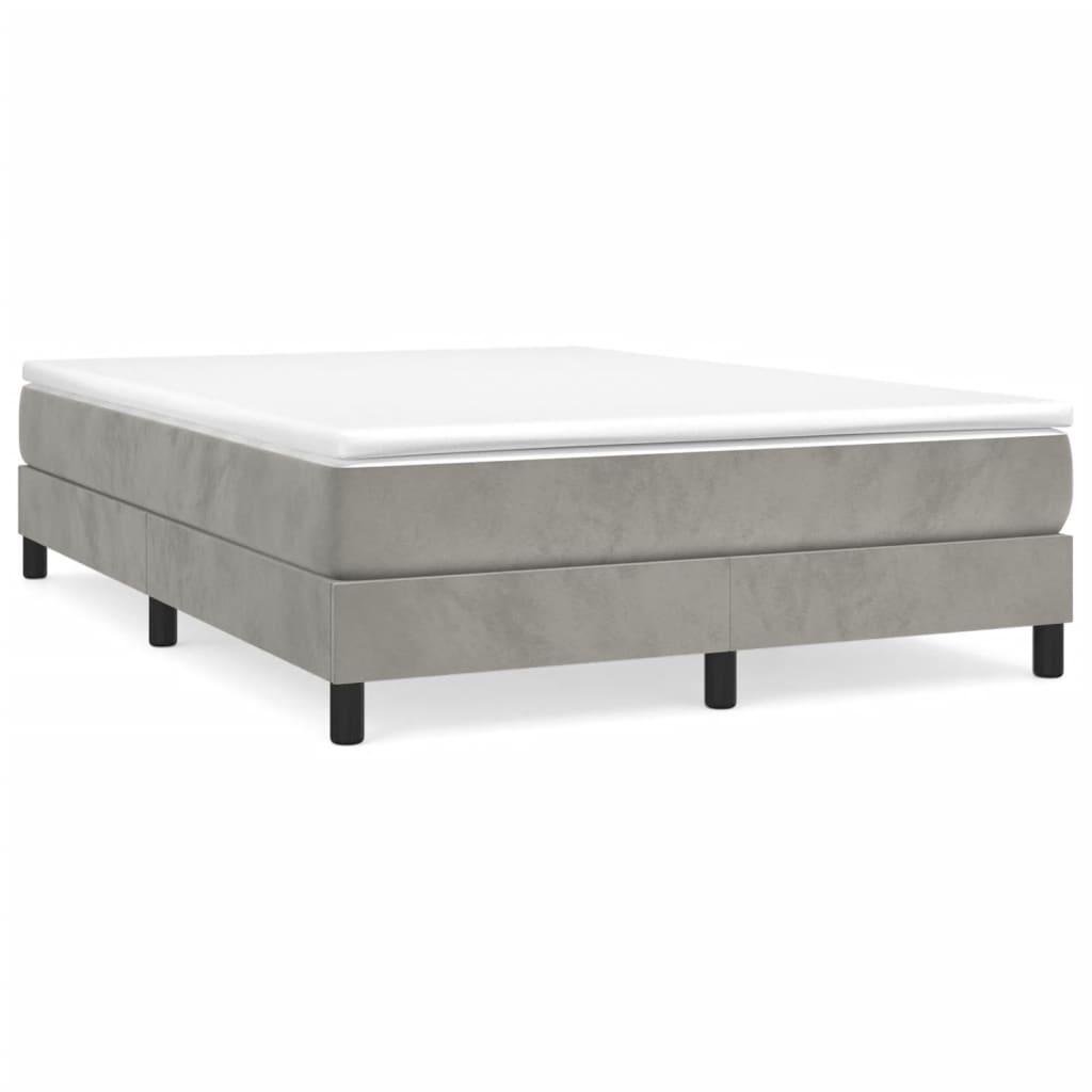 White wooden bed frame with dimensions indicated designed for a queensize mattress