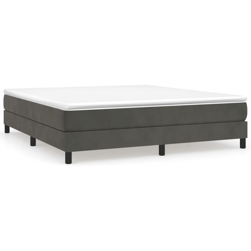 Diagram of a white wooden bed frame with dimensions displayed