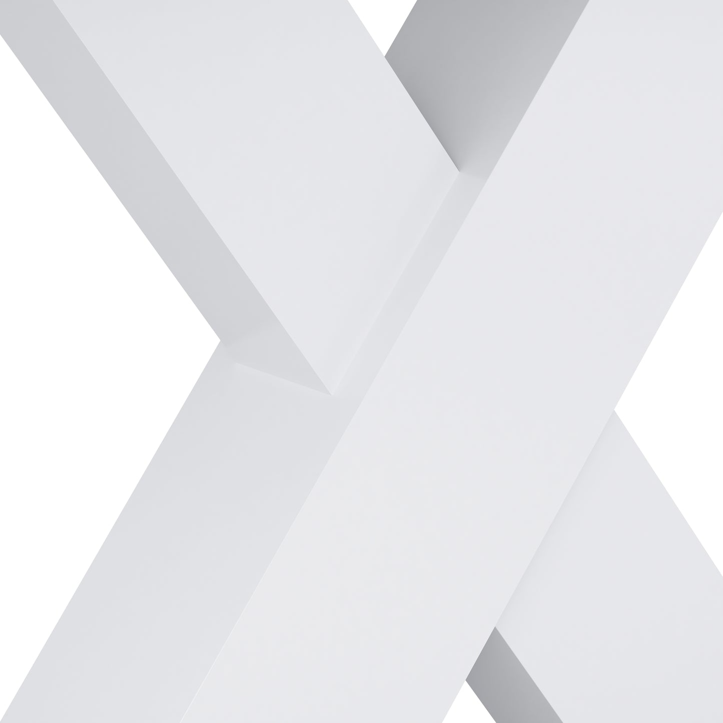 Minimalist white crosssection design for modern furniture