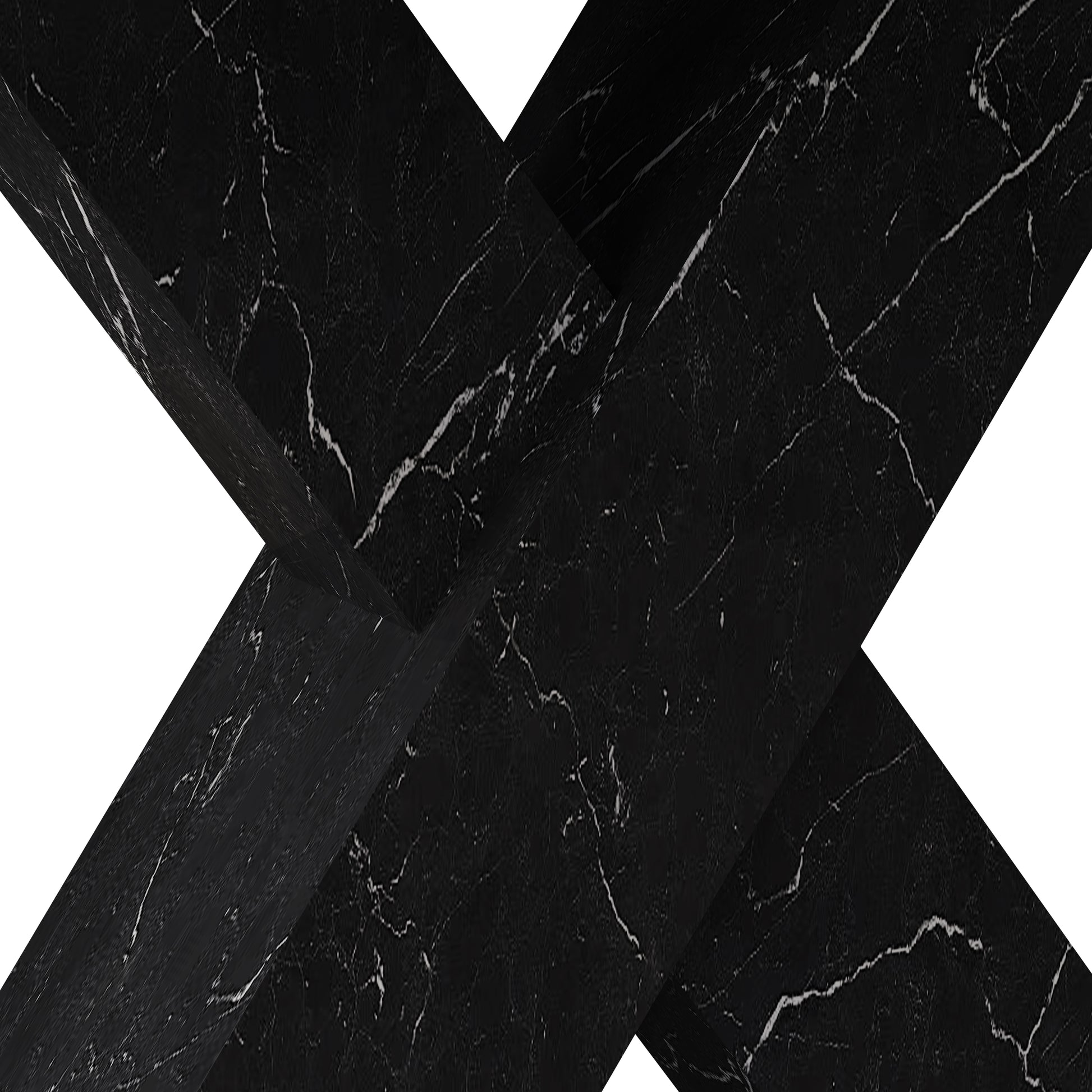 Black marbleeffect countertop sample with white veining