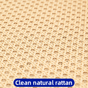 Closeup of woven natural rattan texture for furniture