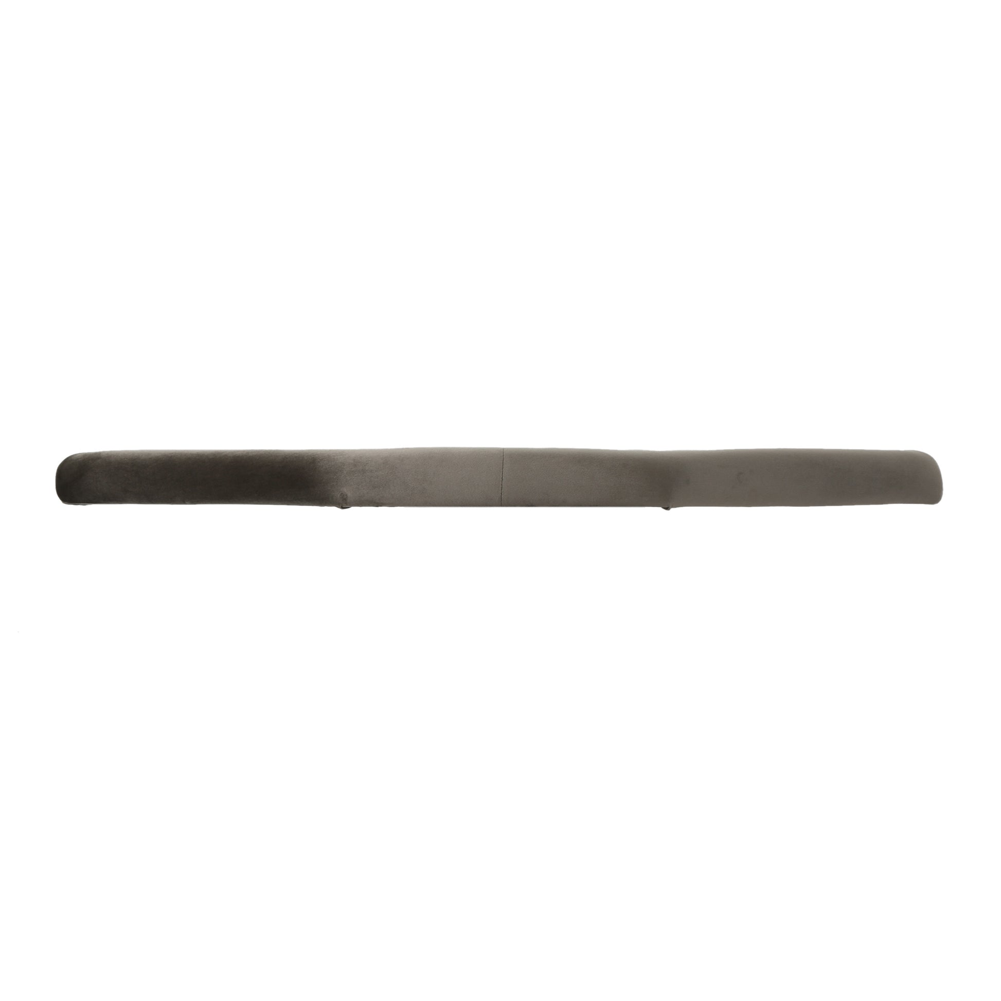 Plush grey bolster cushion