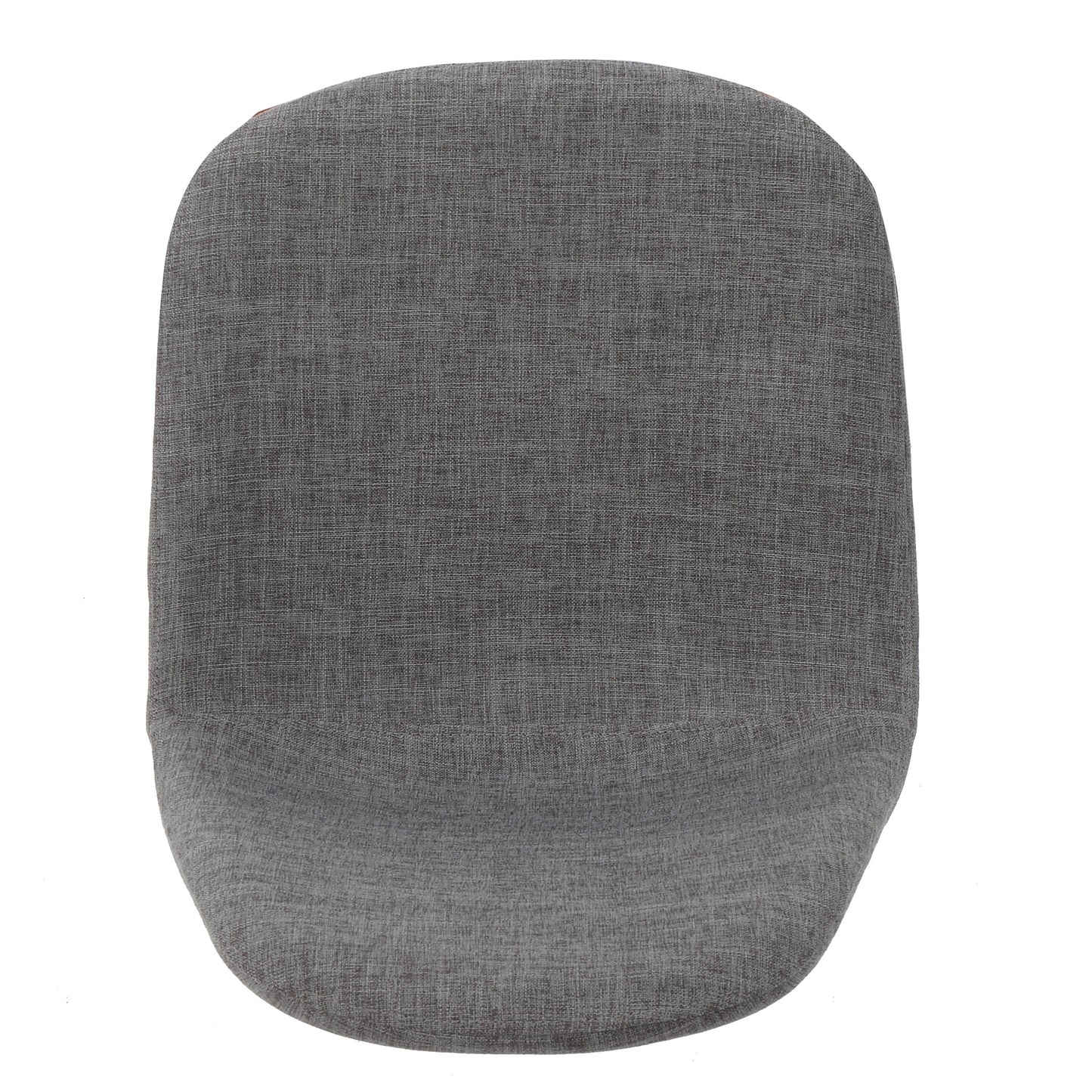 Gray fabric dining chair seat