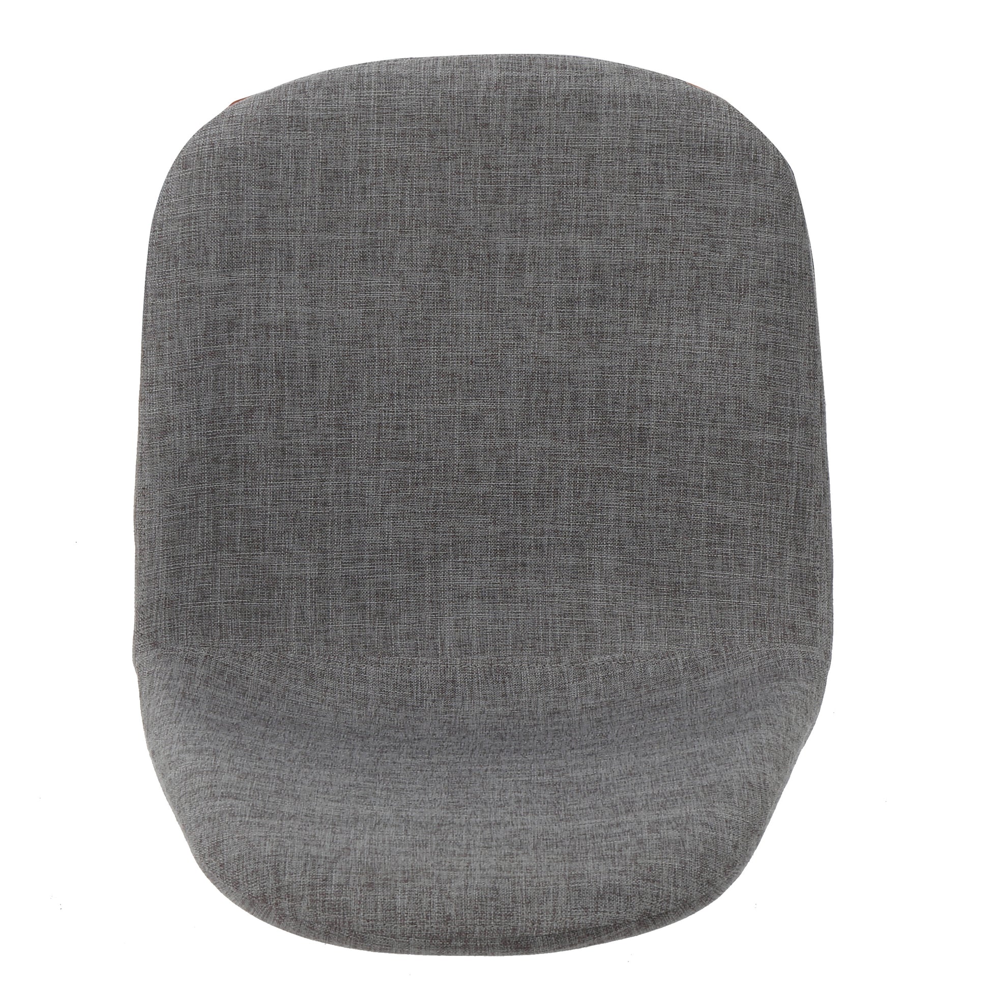 Gray fabric dining chair seat