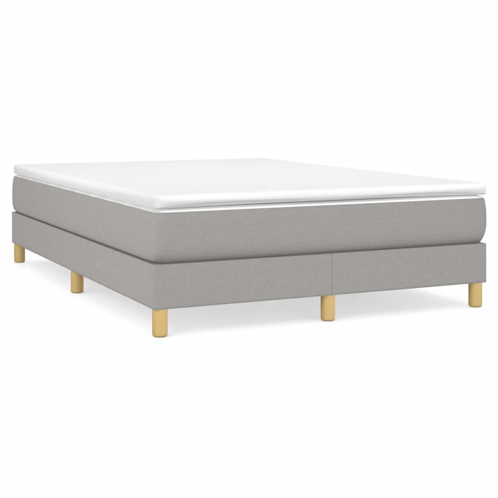 Wooden slatted bed frame with dimensions shown in cm and inches
