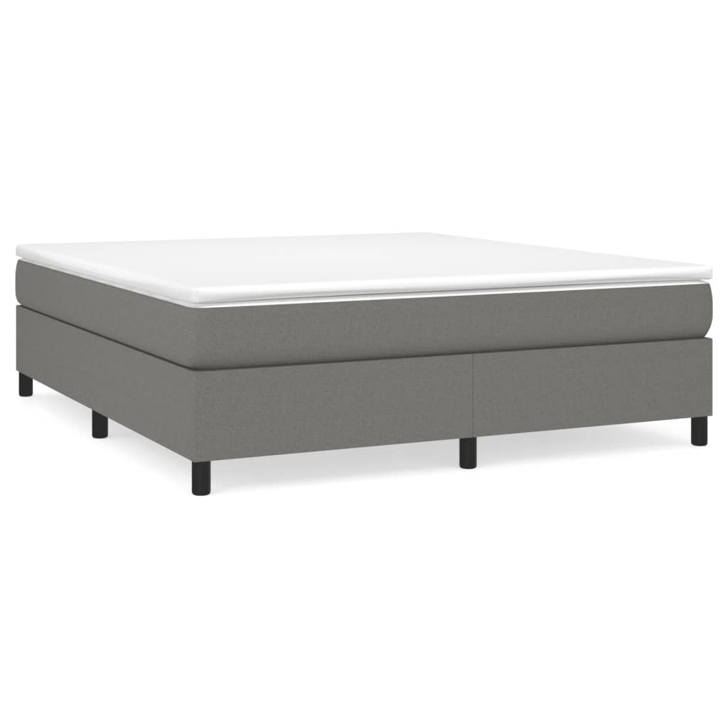 Platform bed frame with slatted support and dimensions labeled in cm and inches