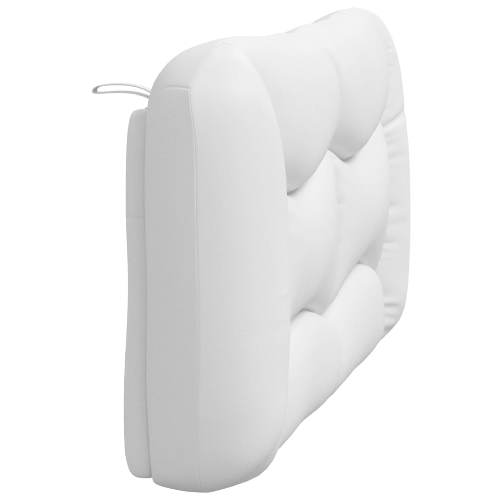 White plush mattress topper with channeled quilting