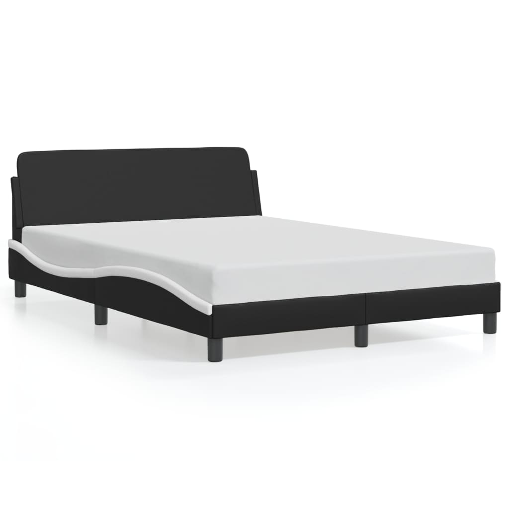 Line drawing with dimensions of a wooden bed frame showing overall length of  cm and width of  cm