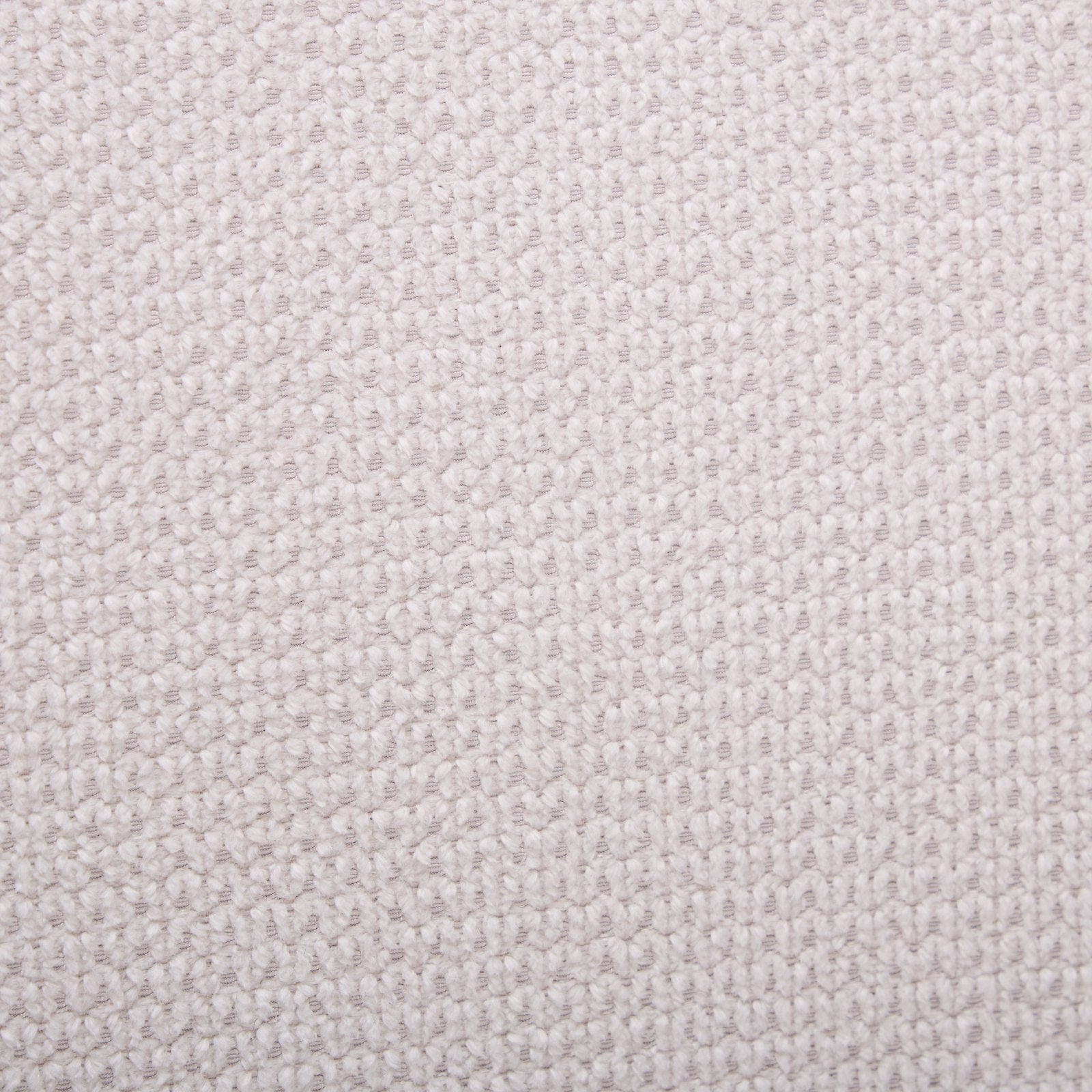 Closeup of a cream boucle fabric with a textured weave ideal for upholstery