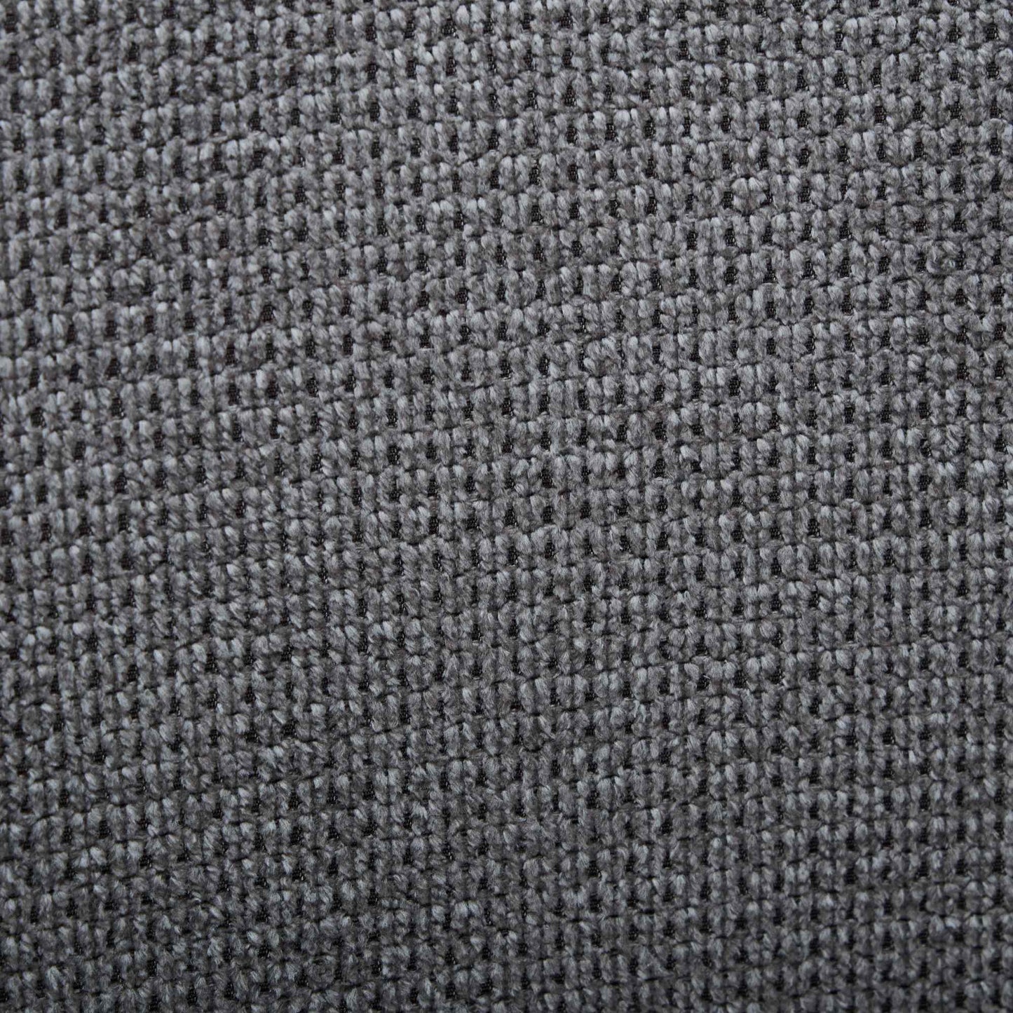 Closeup textured grey tweed fabric for upholstery