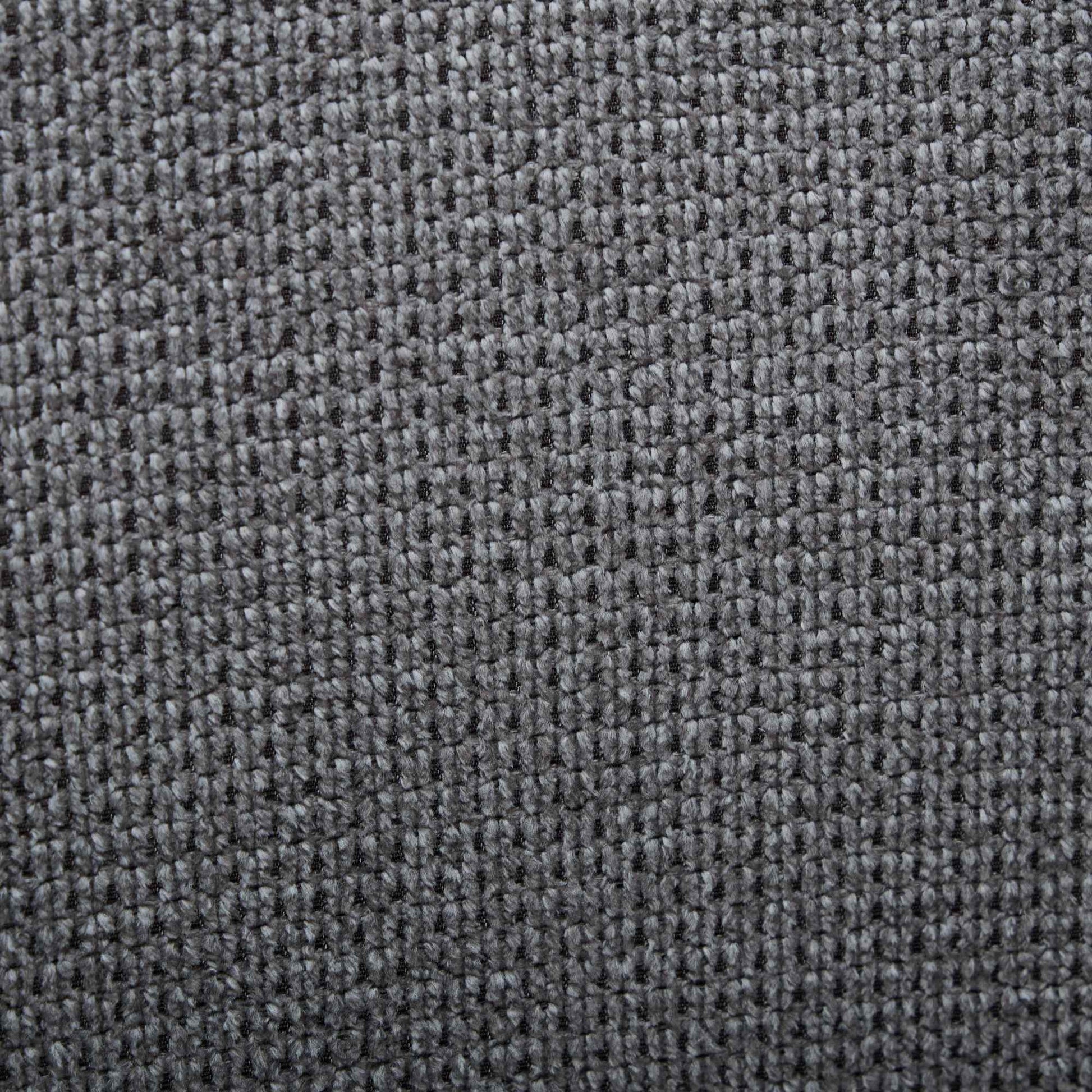 Closeup textured grey tweed fabric for upholstery