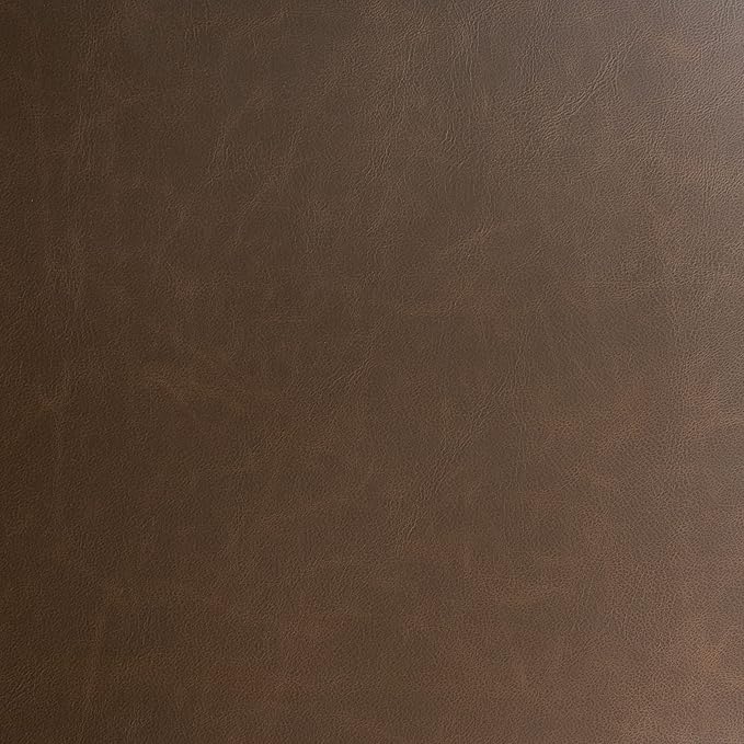 Rich brown faux leather texture with subtle grain for upholstery