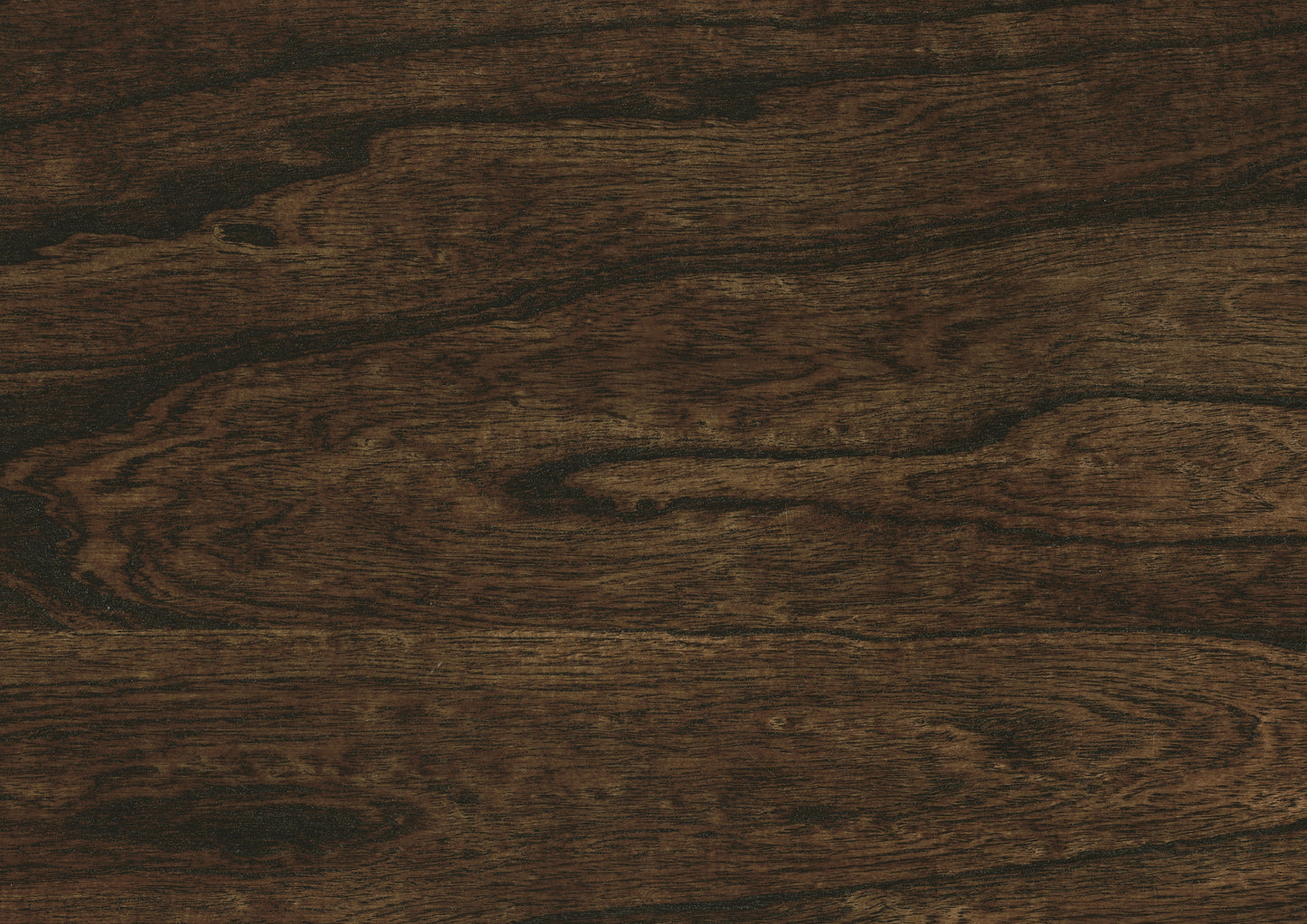 Dark stained oak wood veneer with prominent grain pattern