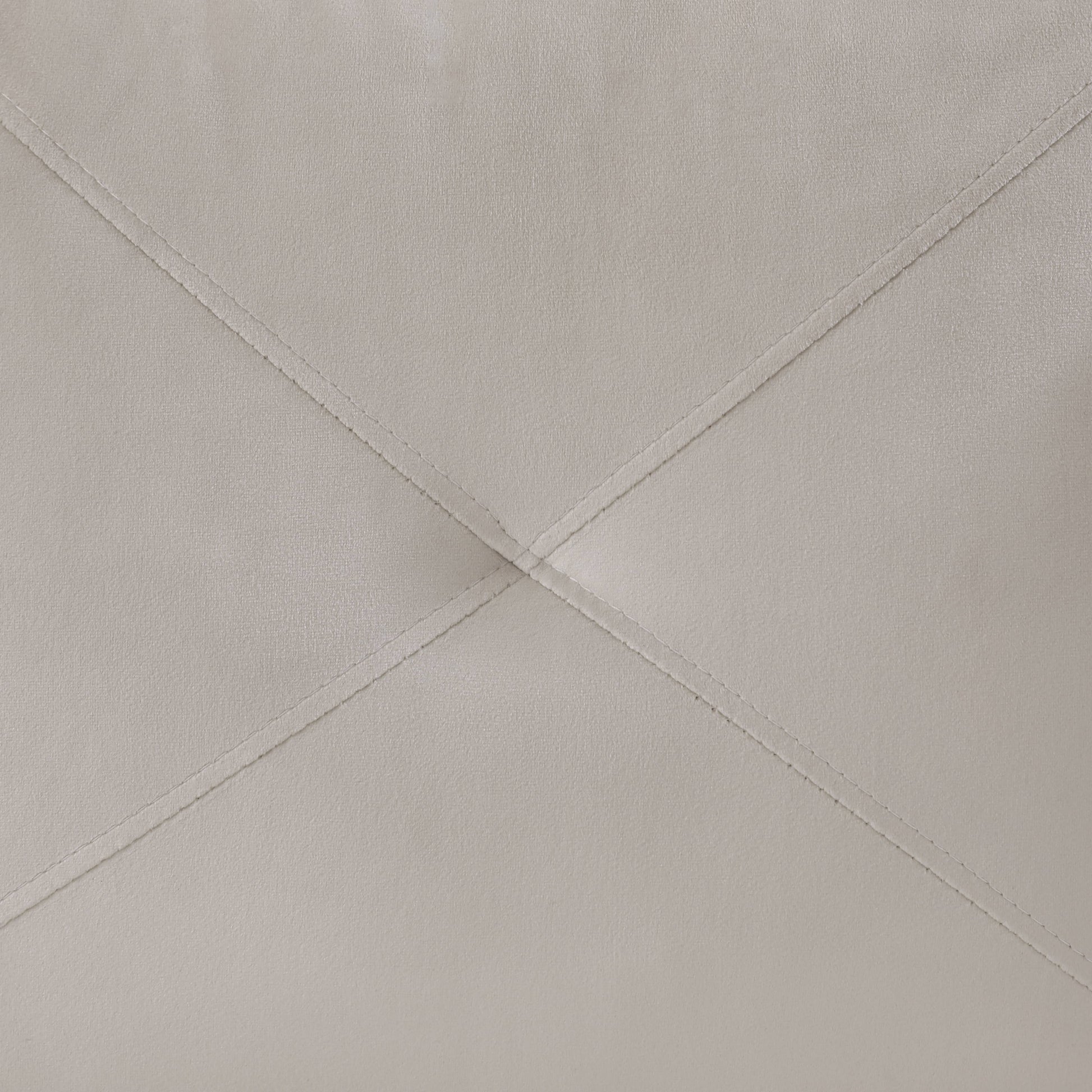 Cream faux leather with diamond stitching texture