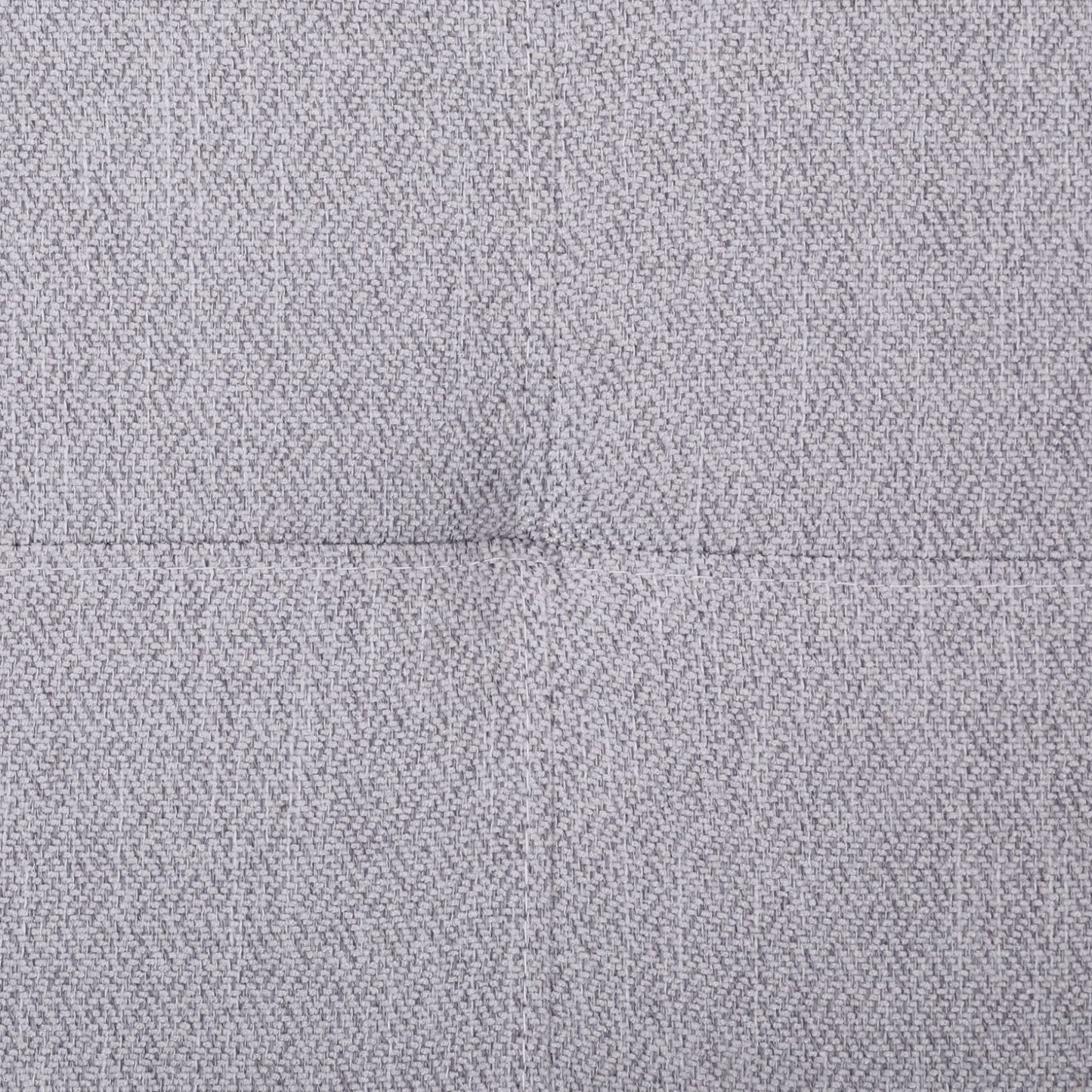 Closeup of light gray woven fabric texture with a subtle herringbone pattern