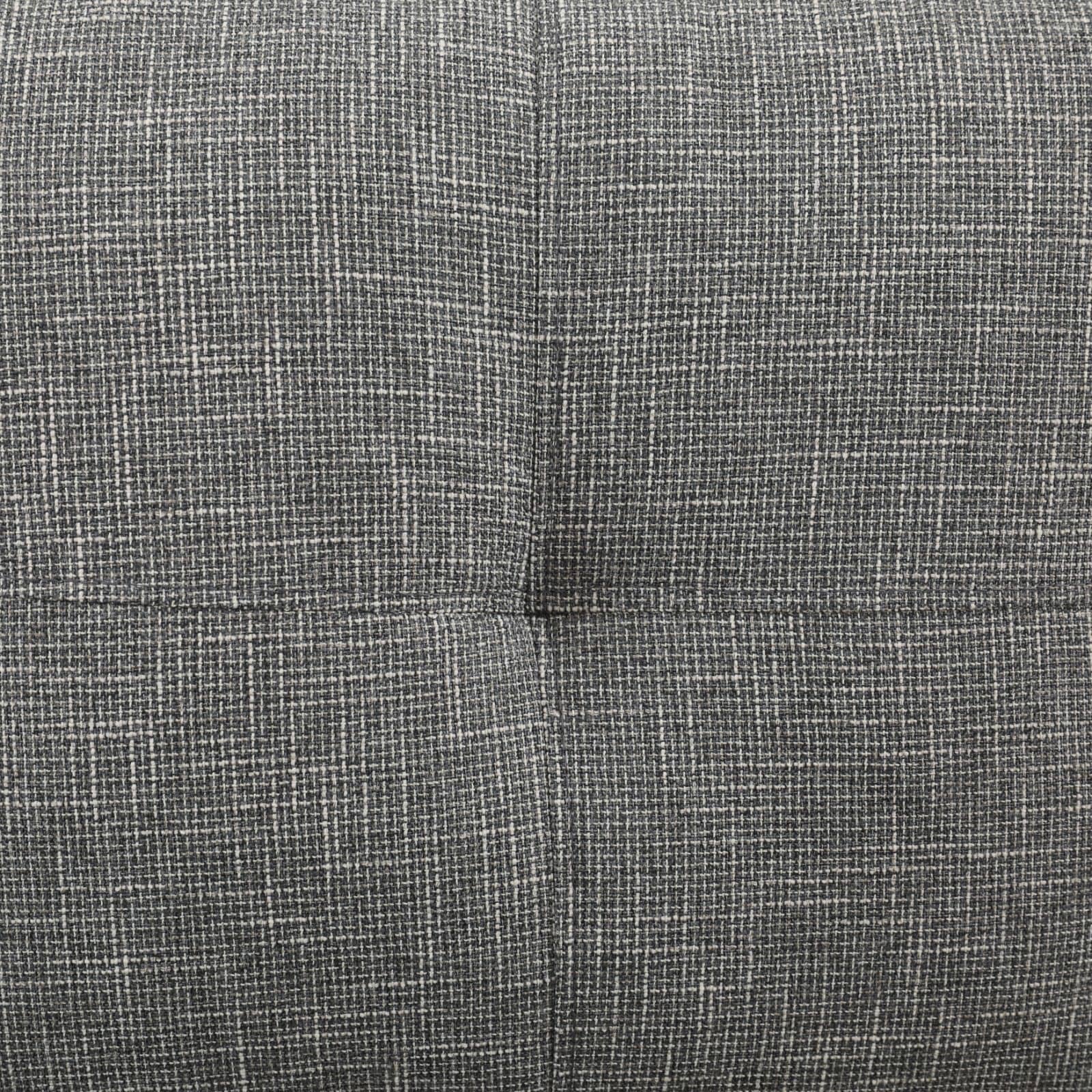 Textured grey fabric swatch with a subtle woven pattern