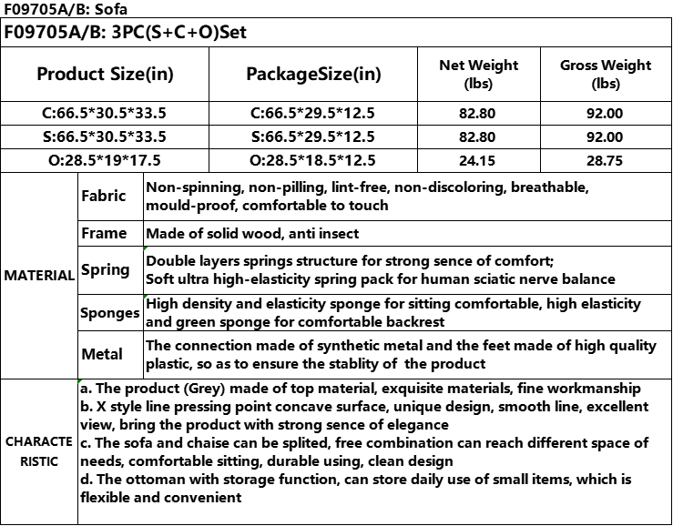 Grey sofa dimensions xxin