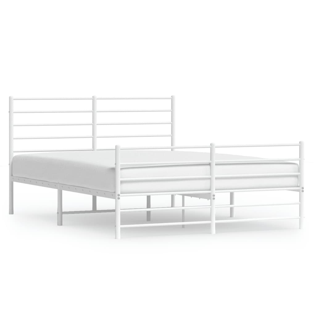 Line drawing of a minimalist metal bed frame with dimensions labeled