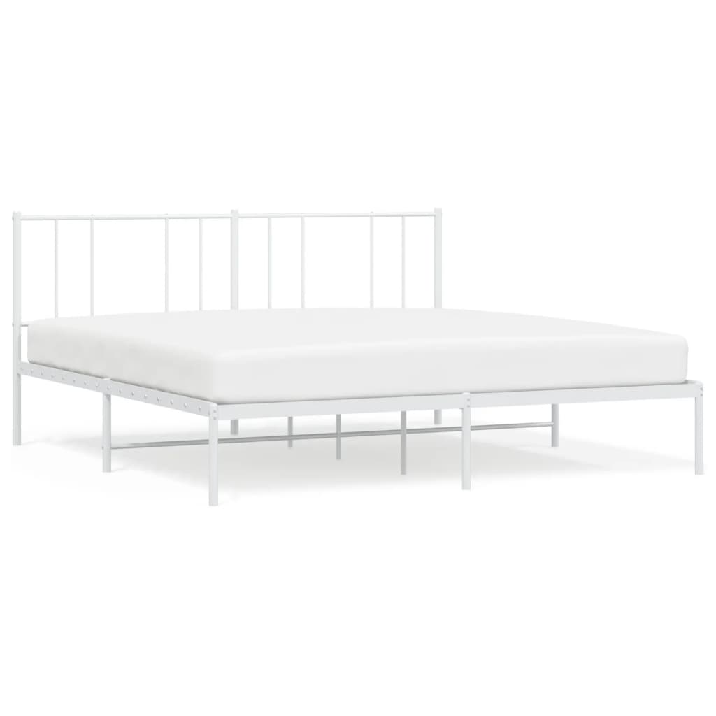 Diagram of a king size bed frame with dimensions labeled