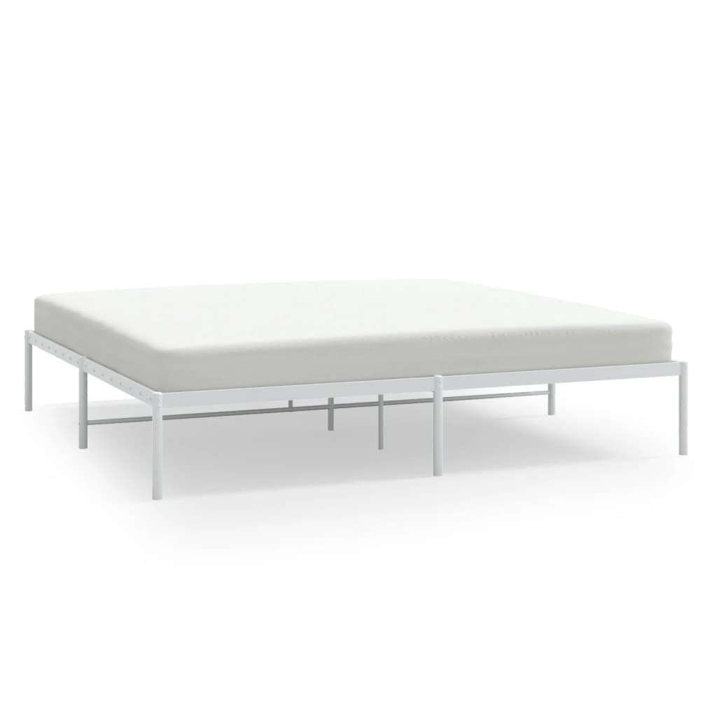Wooden platform bed frame with slatted support dimensions cm x cm x cm