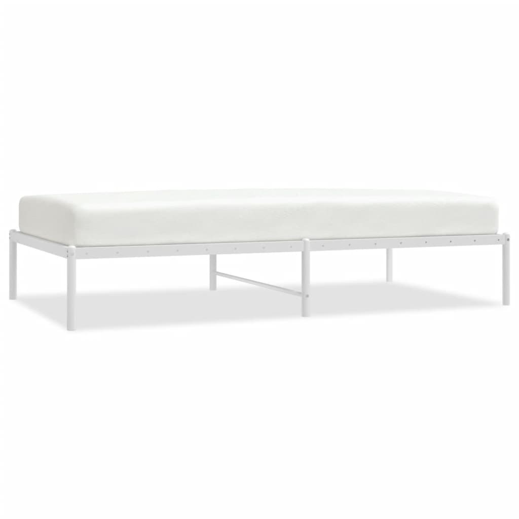 Wooden bed frame with slatted base  cm length