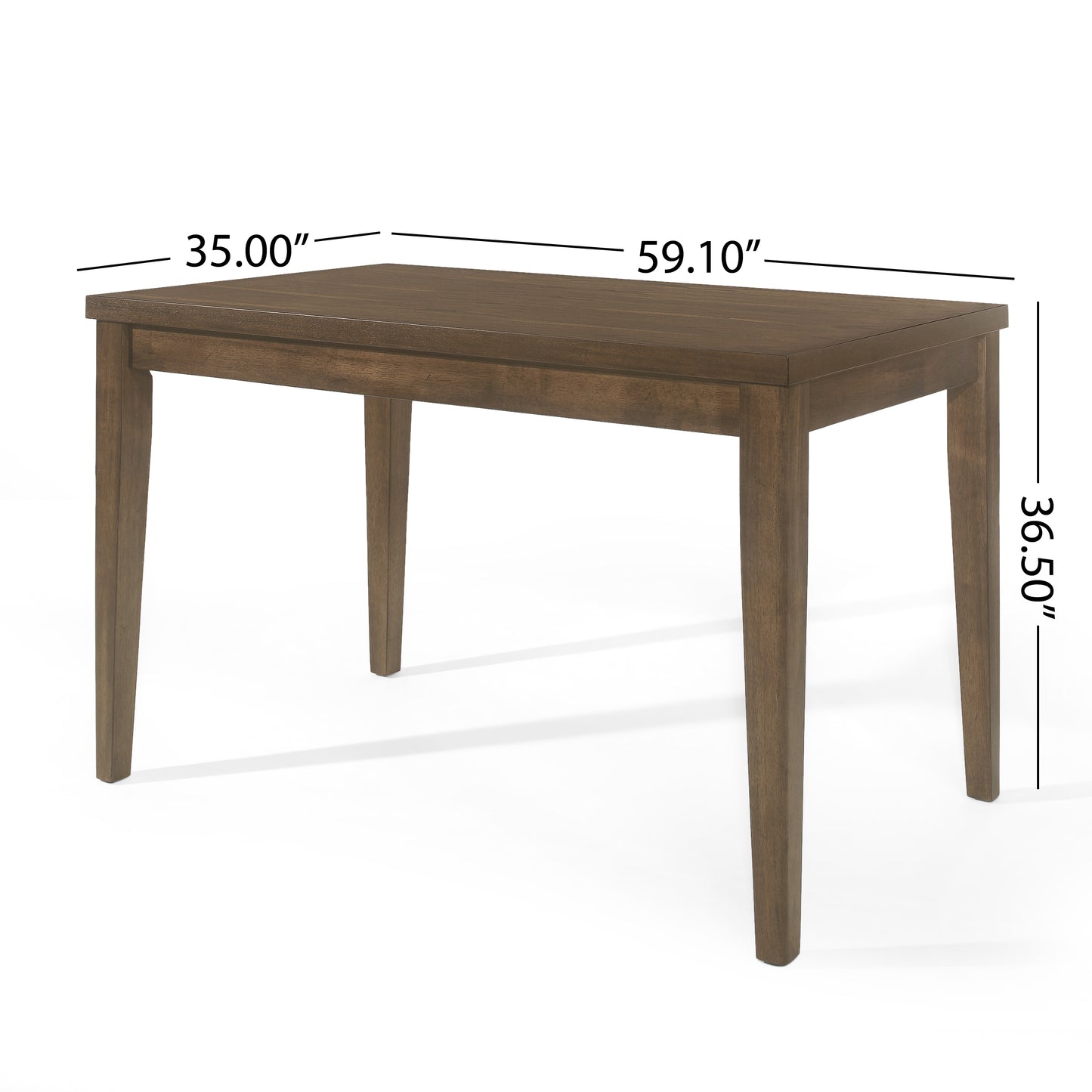 Rustic oak dining table