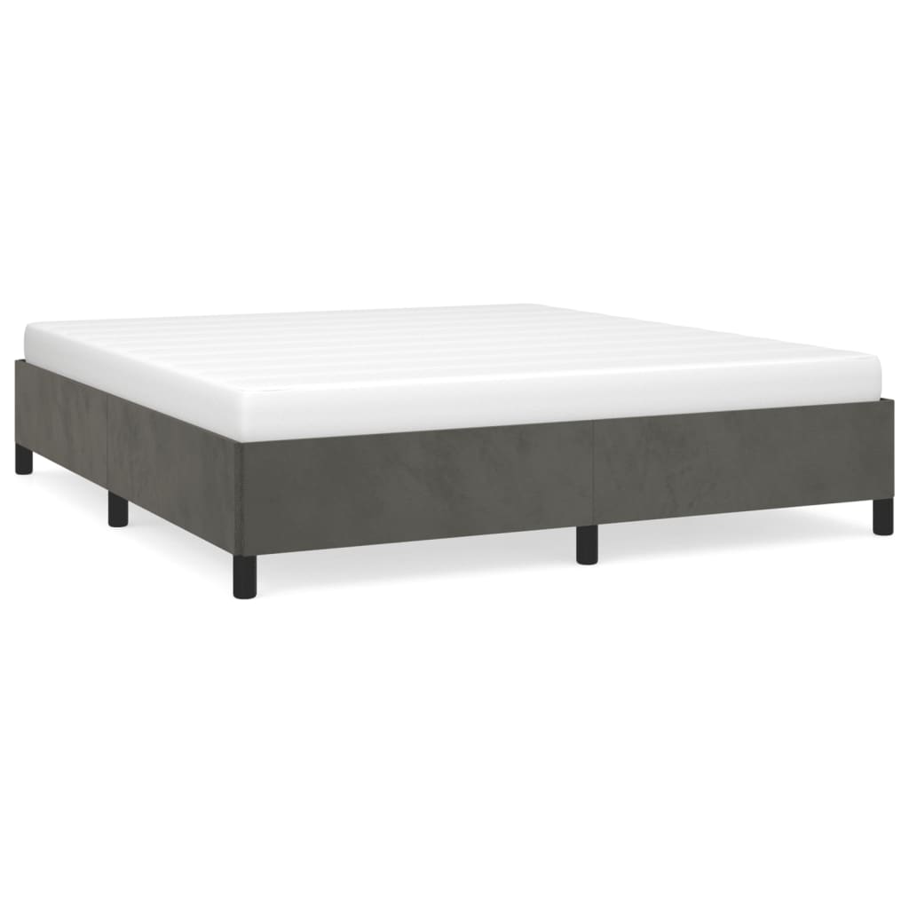 A diagram showing a white wooden bed frame with dimensions labeled for length width and height