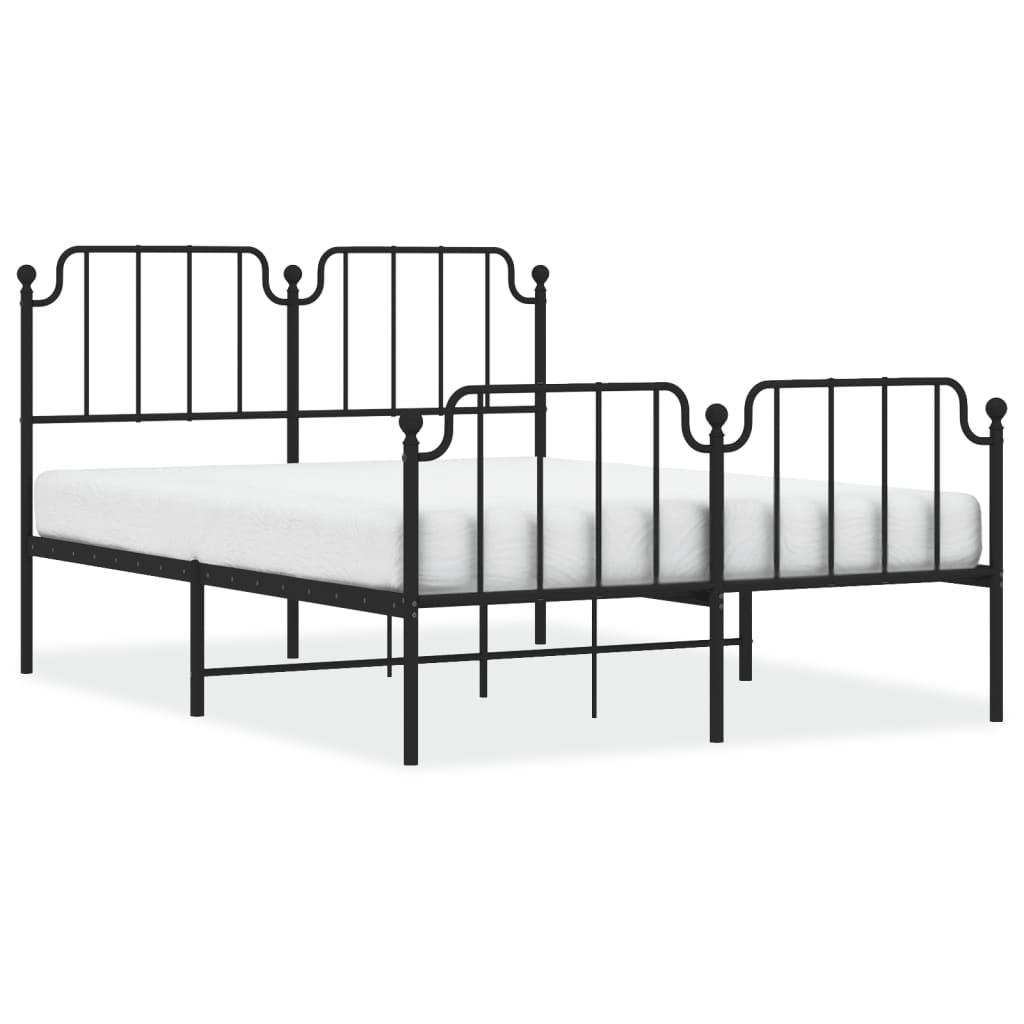 White metal daybed with curved headboard and footboard featuring dimension labels