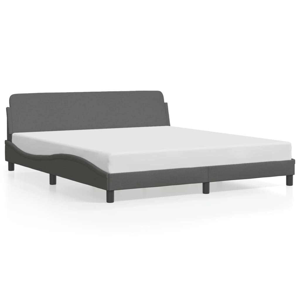 Diagram showing adjustable bed frame dimensions with heights of  cm and  cm