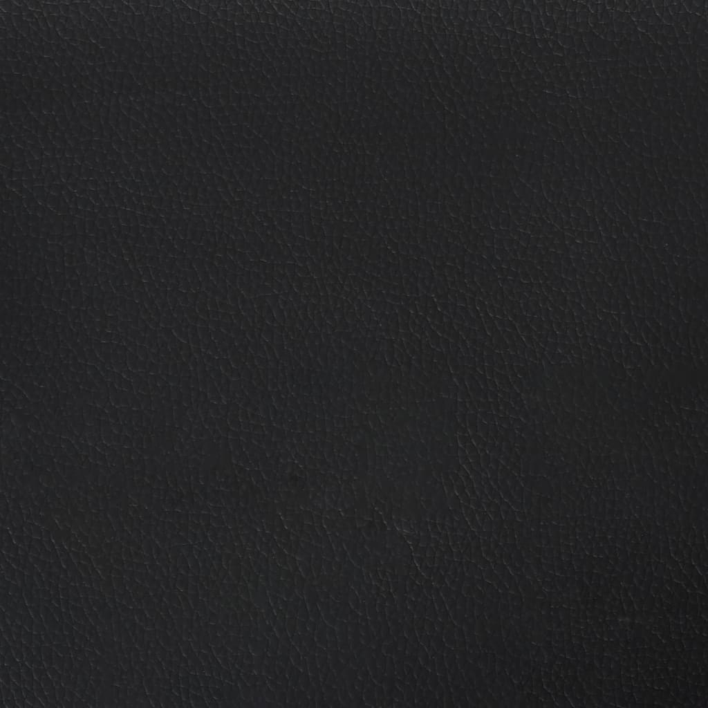 Black and white vegan leather accent chair detail