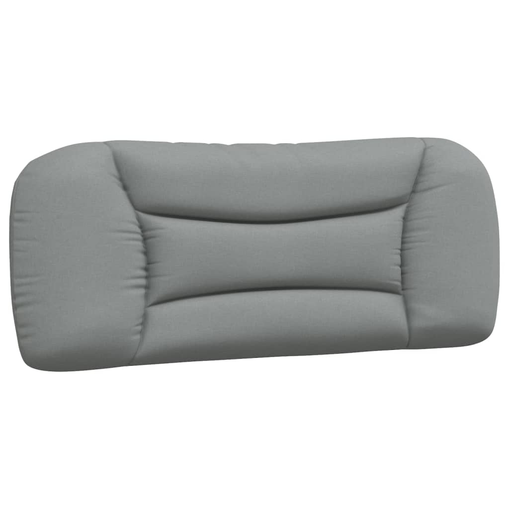 Diagram showing inflated dimensions of a grey inflatable sofa  cm length and  cm height