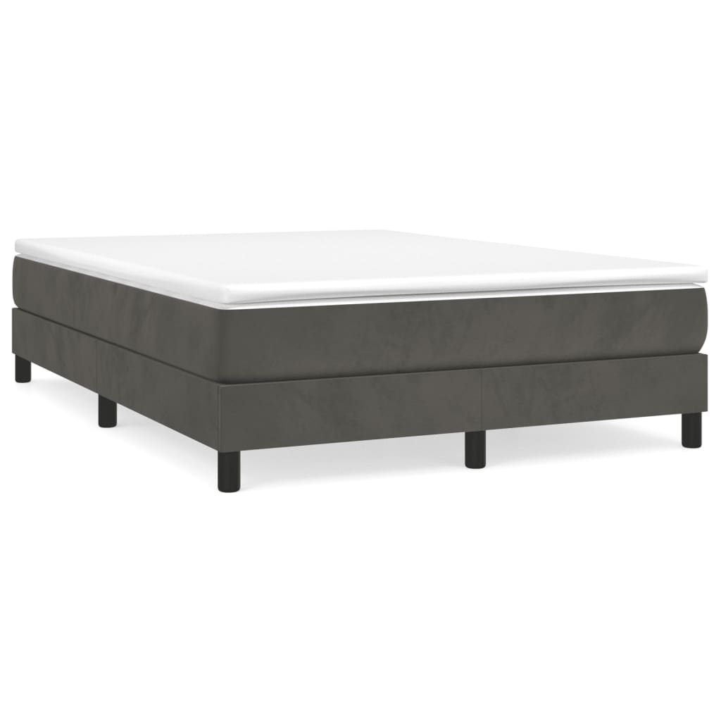 Platform bed frame with slatted support and integrated leg supports