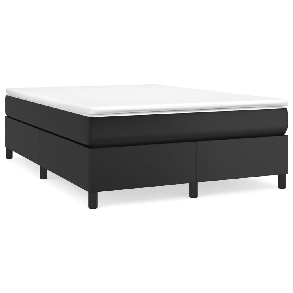 Platform bed frame with wooden slats and dimensions labeled