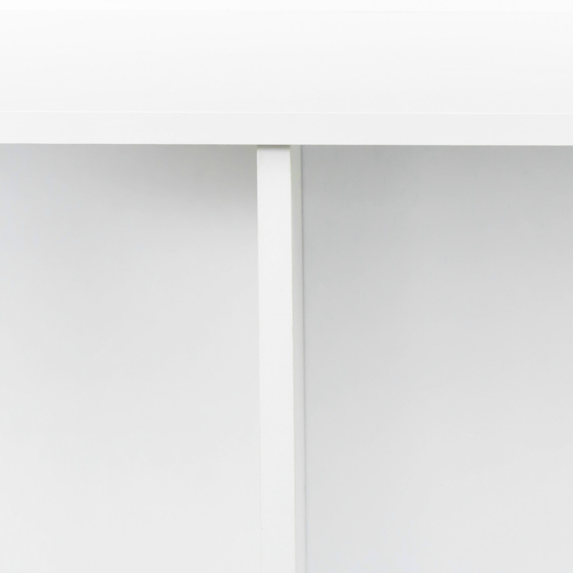 Sleek white modern desk organizer with multiple compartments