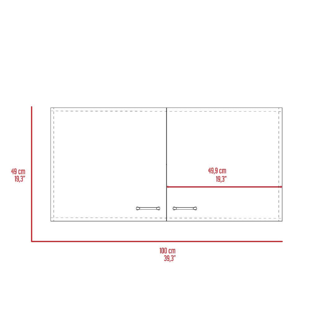 Twodoor kitchen cabinet diagram cm wide cm high