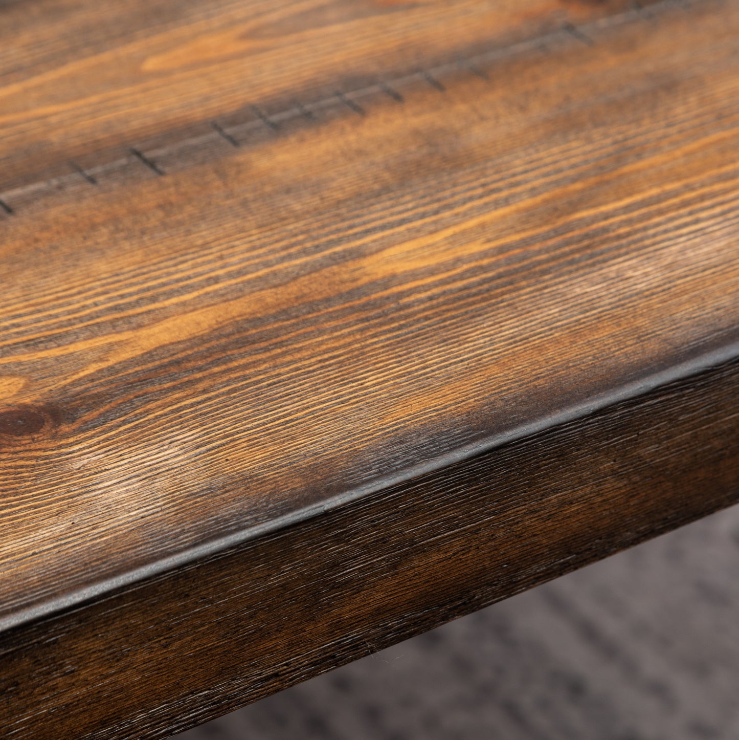 Rustic reclaimed wood tabletop