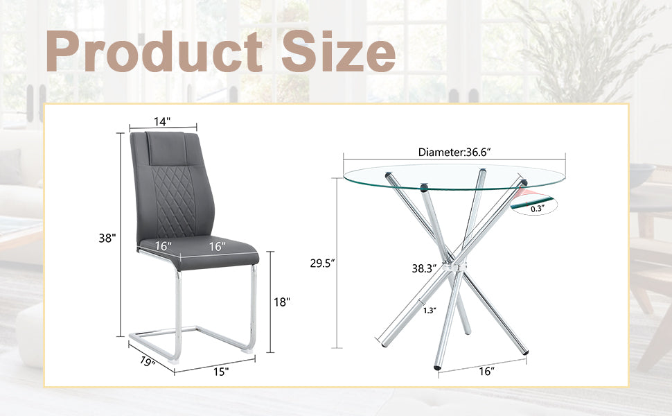 Grey upholstered dining chair dimensions  H x  W x  D