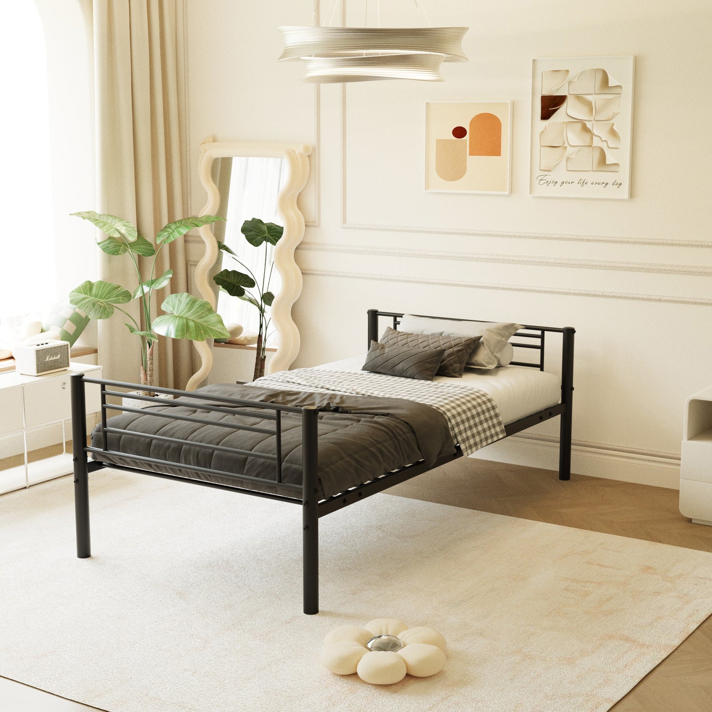 Space-Saving Metal Triple Bunk Bed with Easy Assembly