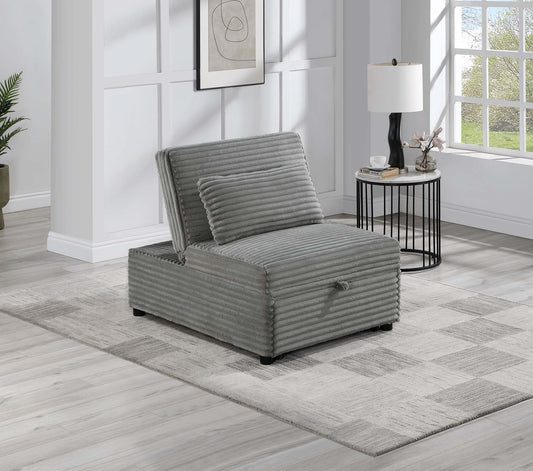 TREATLIFE HOME Versatile Convertible Sleeper Chair, Easily Transforms from Comfortable Seat to Bed, Plush Tufted Design, Smoke Color