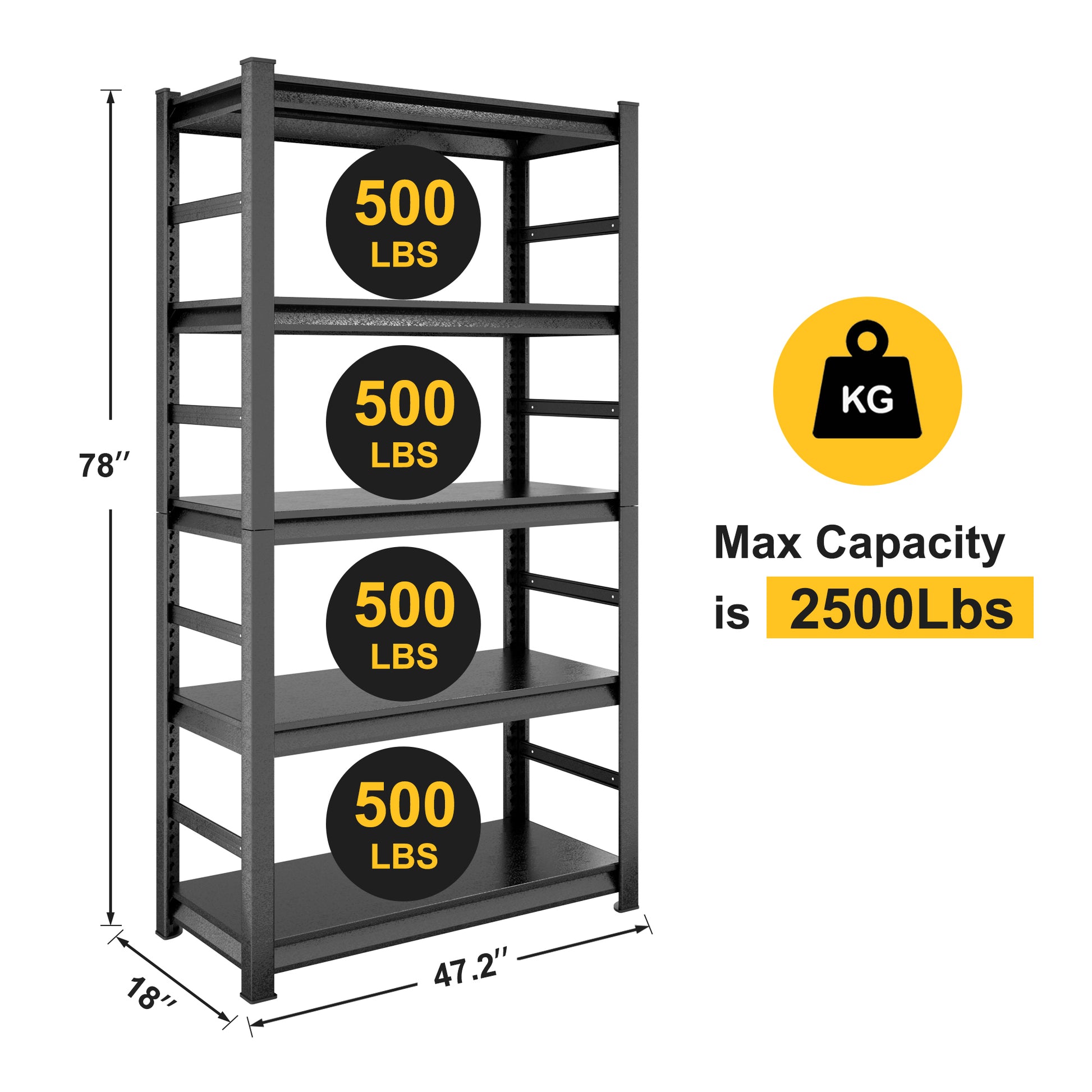 Heavy duty shelving unit