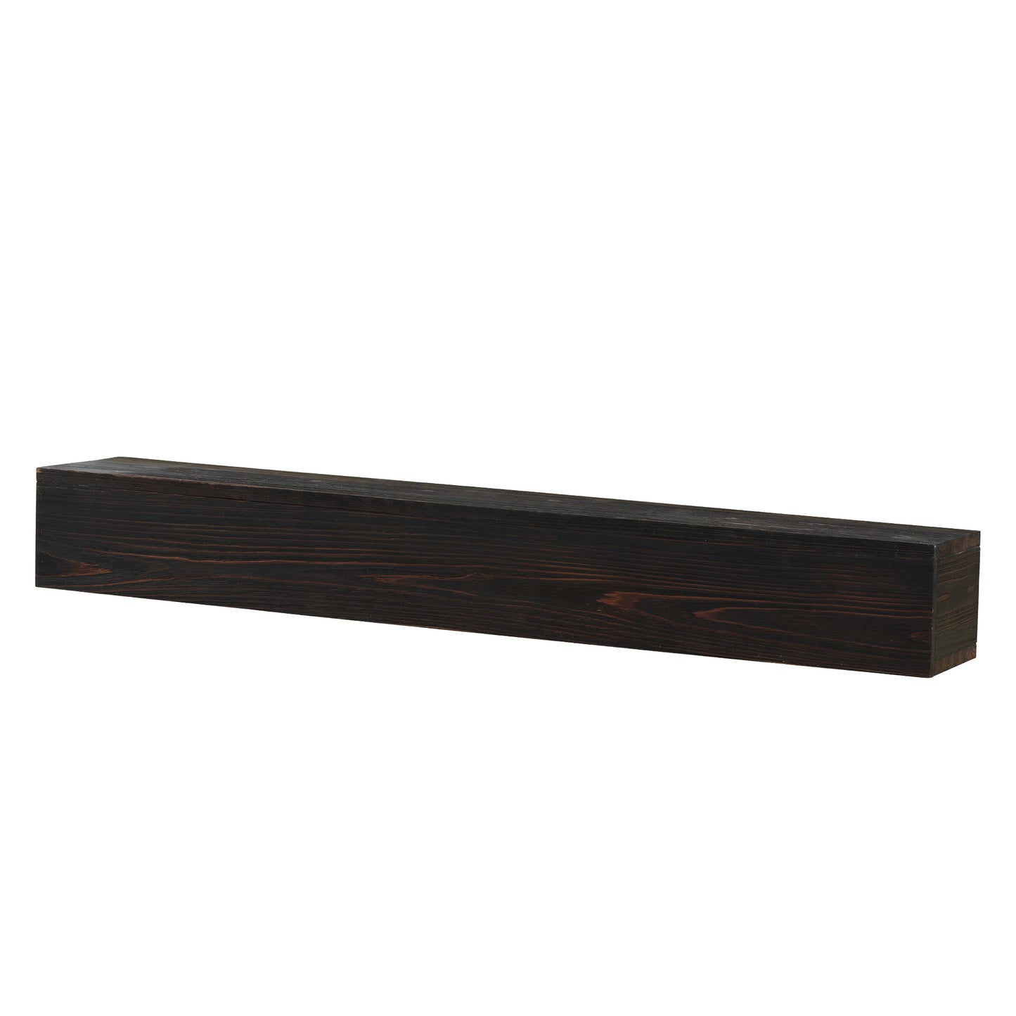 Dark stained wooden beam