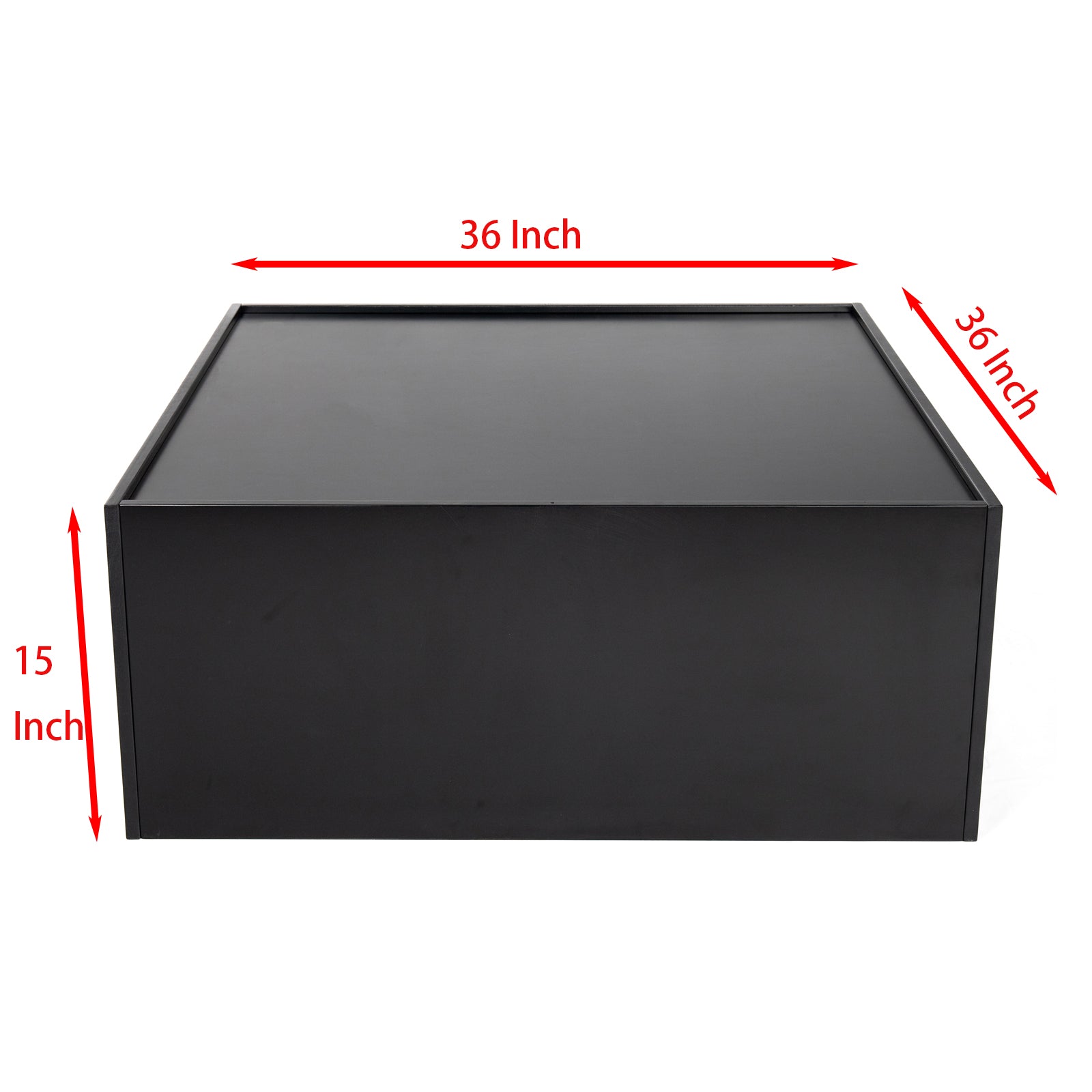 Black  inch square platform with  inch height perfect for risers