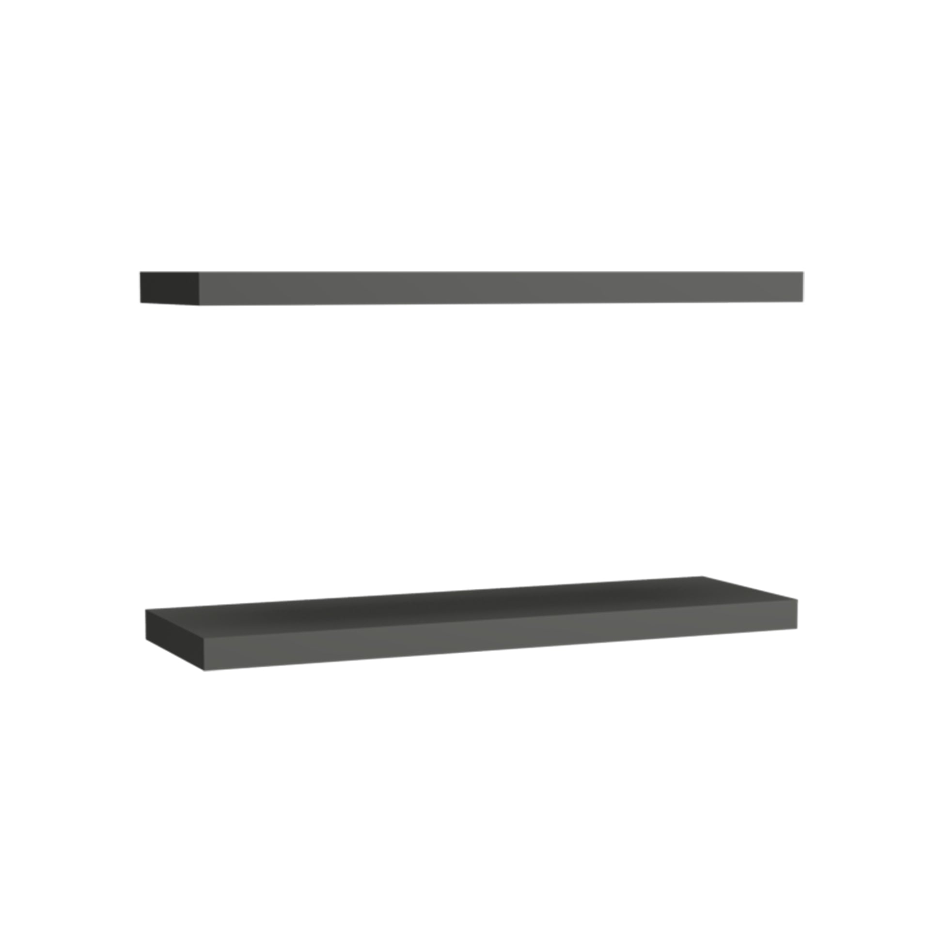 Dark gray floating shelf