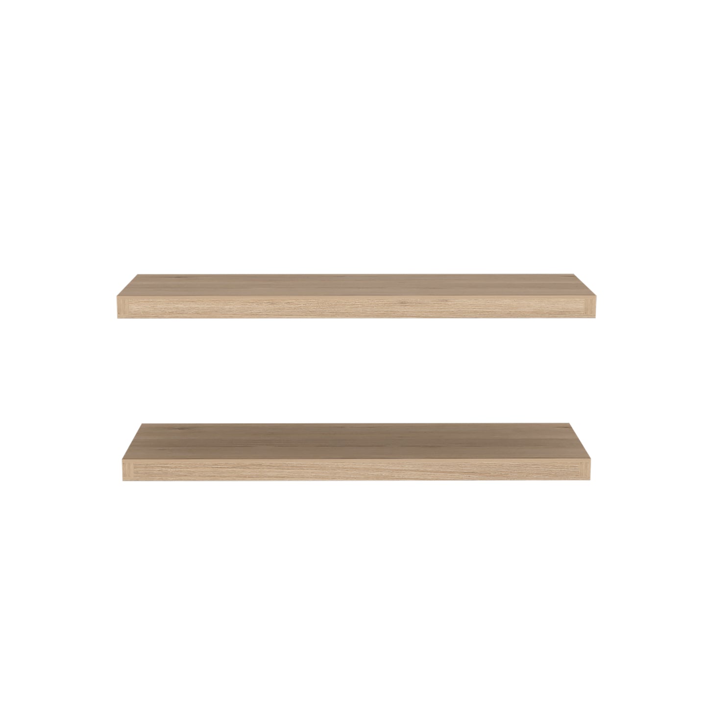 Light oak floating shelf